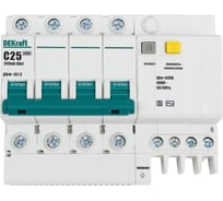 Дифференциальный селективный автомат Dekraft ДИФ101-4Р-025А-300-C-S 15315DEK