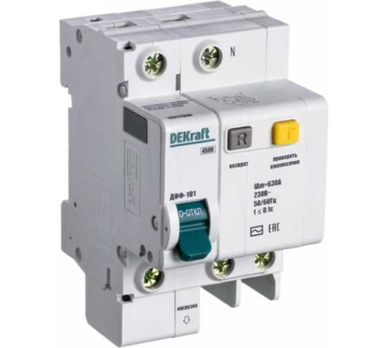 Дифференциальный автомат Dekraft ДИФ101-1N-006А-300-D 15245DEK 1