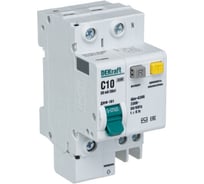 Автоматический выключатель дифференциального тока (АВДТ) ДИФ-101, 1 Р+N, 10 А, 30 мА, хар-ка C Dekraft 15156DEK