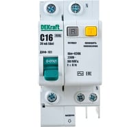 Дифференциальный автомат Dekraft ДИФ101-1N-016А-030-C 15157DEK