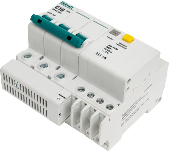 Дифференциальный автомат Dekraft ДИФ101-3N-010А-030-C 15183DEK
