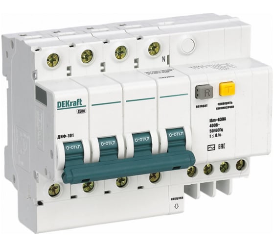 Дифференциальный автомат Dekraft ДИФ101-3N-025А-100-C 15222DEK 1