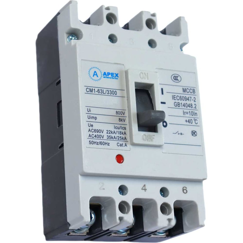 Автоматический выключатель APEX ВА-89М 400/400А 3P 42кА PE11381 ...