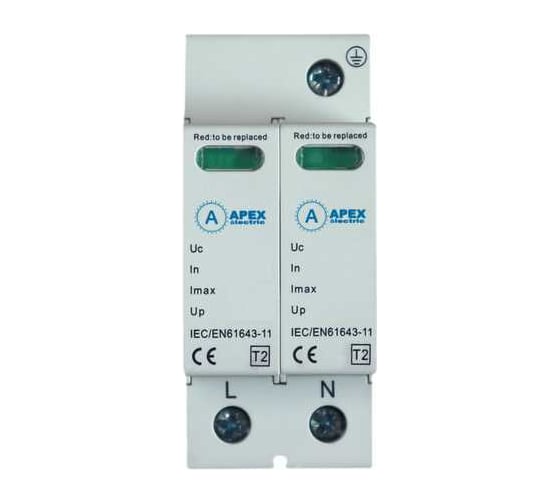Ограничитель импульсных напряжений APEX ОПВ-B/2P In 30кА 440В с сигн. PROFF ME51011