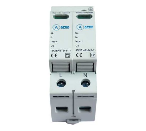Ограничитель импульсных напряжений APEX ОПВ-D/2P In 5кА 275В с сигн. PROFF ME51019