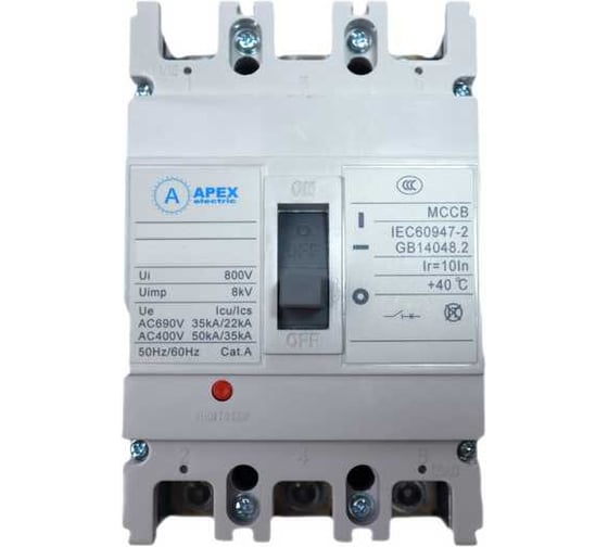 Автоматический выключатель APEX ВА-89МL 100/160А 3P 18кА PE11218