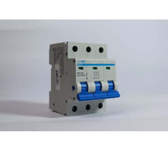 Автоматический выключатель APEX ВА 47-29 3P, 16А, характеристика B, 4,5кА, BASE ME21240