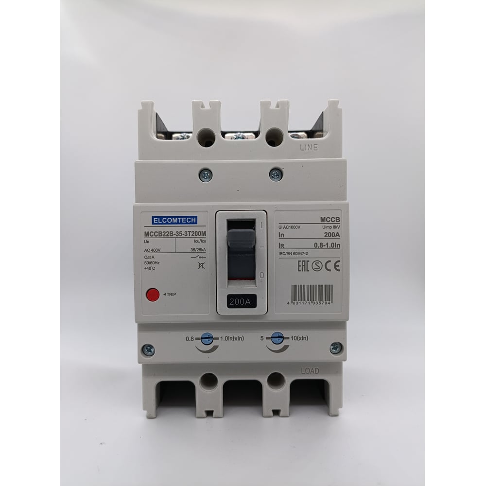 Автоматический выключатель в литом корпусе ELCOMTECH MCCB22B-35-3T200M ...