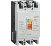 Автоматический выключатель GENERICA ВА66-31 3Р 100А 18кА SAV10-3-0100-G