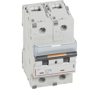 Автоматический выключатель Legrand DX3, 2П, C100, 25кА 409776