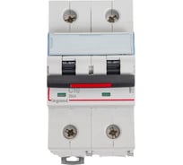 Автоматический выключатель Legrand DX³ 36 кА, тип характеристики С, 2П, 230/400 В~, 10 А, 3 модуля 410007