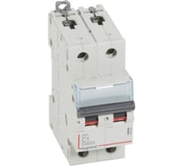 Автоматический выключатель Legrand DX³ 10000, 16 кА, тип характеристики С, 2П, 230/400 В~, 1 А, 2 модуля 409195