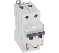 Автоматический выключатель Legrand DX³ 6000 10 кА, тип характеристики B, 2П, 230/400 В~, 13 А, 2 модуля 407508
