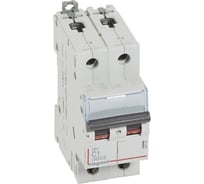 Автоматический выключатель Legrand DX³ 6000 10 кА, тип характеристики C, 2П, 230/400 В~, 1 А, 2 модуля 407792