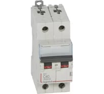 Автоматический выключатель Legrand DX³ 6000 10 кА, тип характеристики C, 2П, 230/400 В~, 40 А, 2 модуля 407804