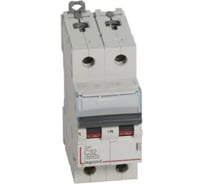 Автоматический выключатель Legrand DX³ 6000 10 кА, тип характеристики C, 2П, 230/400 В~, 32 А, 2 модуля 407803