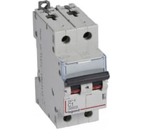 Автоматический выключатель Legrand DX³E 6000 6 кА, тип характеристики C, 2П, 230/400 В~, 1 А, 2 модуля 407270