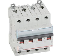Автоматический выключатель Legrand DX³ 10000 16 кА тип характеристики С 4П 400 В~ 25 А 4 модуля 409338