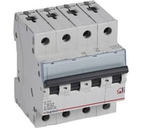 Автоматический выключатель Legrand TX³ 6000 6 кА тип характеристики B 4П 400 В~ 32 А 4 модуля 404017