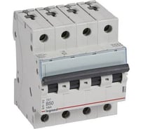 Автоматический выключатель Legrand TX³ 6000 10 кА тип характеристики B 4П 400 В~ 50 А 4 модуля 403907