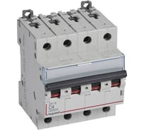 Автоматический выключатель Legrand DX³E 6000 6 кА тип характеристики C 4П 230/400 В~ 4 А 4 модуля 407301