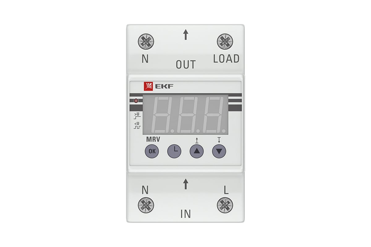 Реле напряжения с дисплеем EKF MRV, 40A PROxima MRV-40A - выгодная цена ...