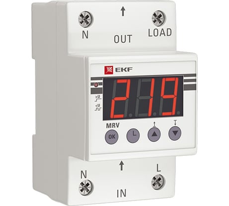 Реле напряжения с дисплеем EKF MRV, 40A PROxima MRV-40A