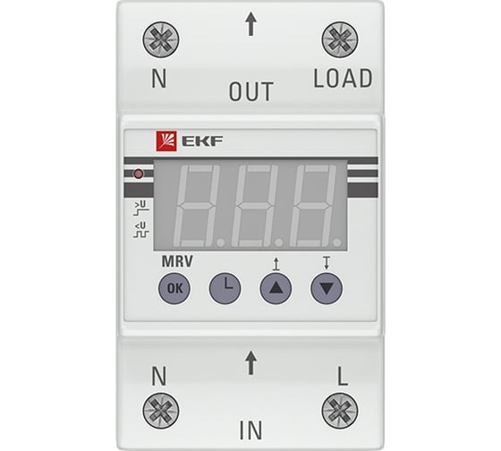 Реле напряжения с дисплеем EKF MRV, 40A PROxima MRV-40A