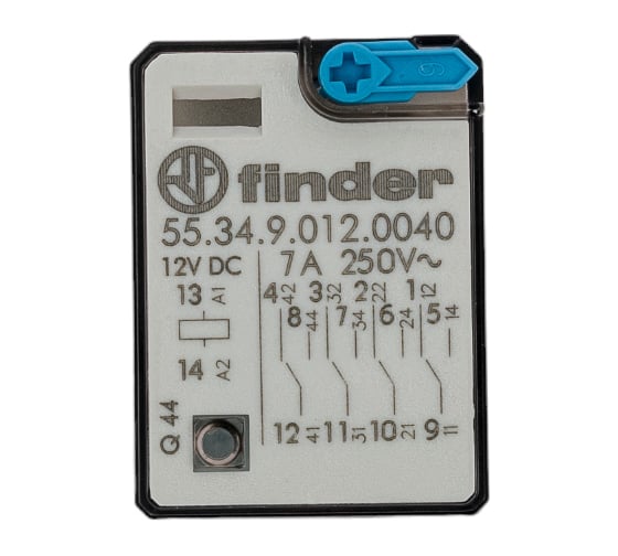 Миниатюрное универсальное электромеханическое реле Finder 4CO 7A 553490120040
