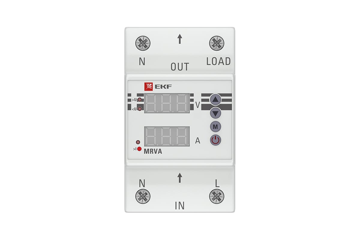 Реле напряжения и тока с дисплеем EKF MRVA, 25A PROxima MRVA-25A .
