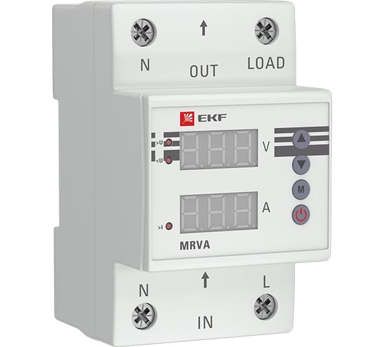 Реле напряжения и тока с дисплеем EKF MRVA, 25A PROxima MRVA-25A