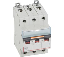 Автоматический выключатель Legrand DX³ 25 кА тип характеристики B 3П 400 В~ 16 А 3 модуля 409729