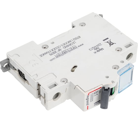 Автоматический выключатель Legrand DX³ 10000 16 кА тип характеристики B 1П 230/400 В~ 1 А 1 модуль 408865