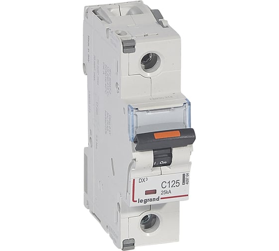 Автоматический выключатель Legrand DX3 1П C125 25кА 409764 1