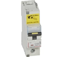 Автоматический выключатель Legrand DX³ 10000 16 кА тип характеристики C 1П 230/400 В~ 100 А 1,5 модуля 409141