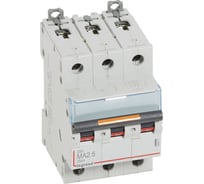 Автоматический выключатель Legrand DX³ MA 25 кА тип характеристики MA 3П 400 В~ 2,5 А 3 модуля 409877