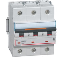 Автоматический выключатель Legrand DX³ MA 25 кА тип характеристики MA 3П 400 В~ 63 А 4,5 модуля 409885