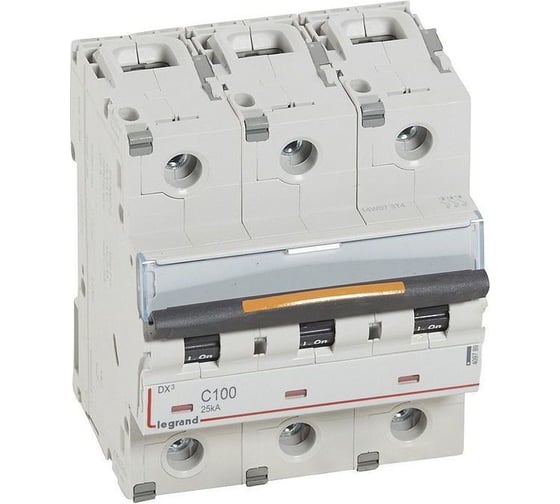 Автоматический выключатель Legrand DX3 3П C100 25кА 409789