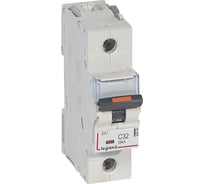 Автоматический выключатель Legrand DX³ 25 кА тип характеристики С 1П 230/400 В~ 32 А 1,5 модуля 409758