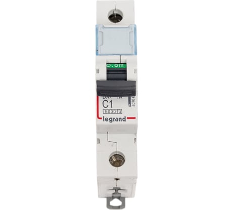 Автоматический выключатель Legrand DX³ 6000 10 кА тип характеристики C 1П 230/400 В~ 1 А 1 модуль 407662
