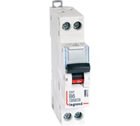 Автоматический выключатель Legrand DX³ 6000 10 кА тип характеристики B 1П+Н 230/400 В~ 6 А 1 модуль 407472