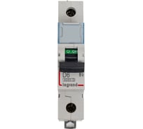 Автоматический выключатель Legrand DX³ 6000 10 кА тип характеристики D 1П 230/400 В~ 6 А 1 модуль 407967