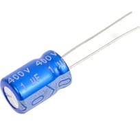 Конденсатор электролитический JB Capacitors, 1мкФ, 400В, 105C, 8x11.5 / P:3.5 мм, JRB2G010M03500800120000B-297