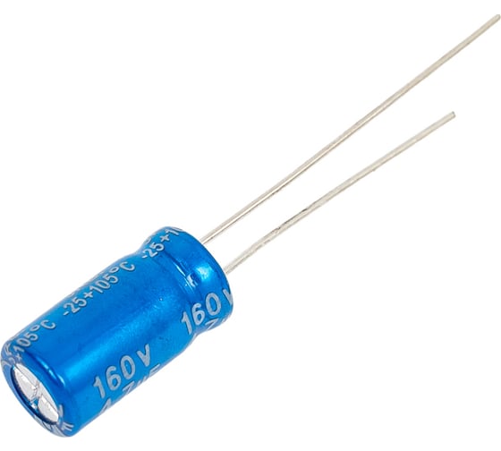 Конденсатор электролитический JB Capacitors, 4.7мкФ, 160В, 105C, 6.3x11 / P:2.5 мм, JRB2C4R7M02500630110000B-301
