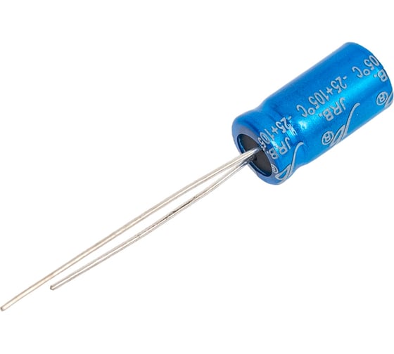 Конденсатор электролитический JB Capacitors, 4.7мкФ, 160В, 105C, 6.3x11 / P:2.5 мм, JRB2C4R7M02500630110000B-301