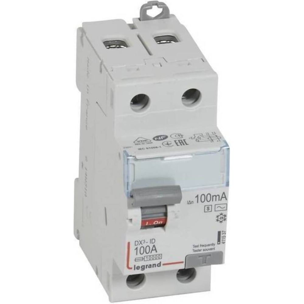 Выключатель дифференциального тока Legrand DX³ID 2П 230 В~ 100 А тип AC ...