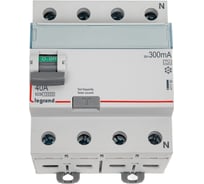 Выключатель дифференциального тока Legrand DX³ID 4П 400 В~ 40 А тип A 300 мА 4 модуля 411780