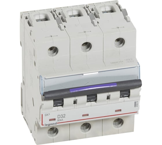 Автоматический выключатель Legrand DX³ 50кА 32А 3п D 410216 1