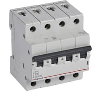 Автоматический выключатель Legrand RX3 4,5кА, 6А, 4П, C 419738