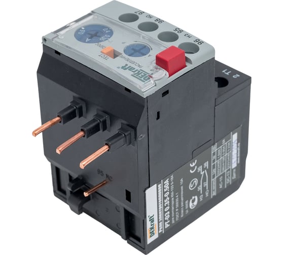 Тепловое реле перегрузки Dekraft РТ03-09-18-0.35A-0.50A 23104DEK